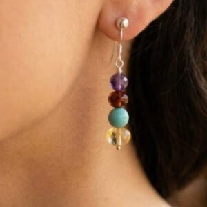 Aretes Armonía de Ámbar Báltico con plata Ley .925