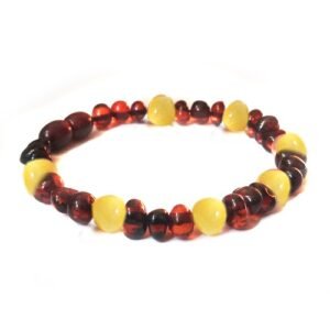 Pulsera bebé/dentición ámbar báltico Luz de Paz Ancestral