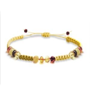 Pulsera Unisex Juvenil/Adulto de ámbar VIBRA DIVINA