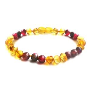 Pulsera bebé/dentición ámbar báltico AURA SAGRADA DE CALMA
