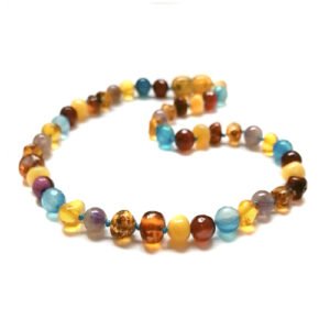 Collar Unisex ámbar báltico MANTRA DE SANACIÓN Y PROTECCIÓN