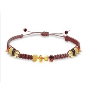 Pulsera Unisex Juvenil/Adulto de ámbar VIBRA DIVINA
