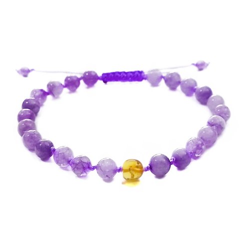 Pulsera Unisex Juvenil/Adulto modelo Escudo de Sol Amatista