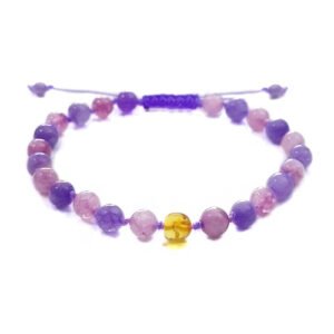 Pulsera Unisex Juvenil/Adulto modelo Luz de Transmutación Rosa