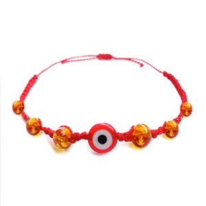 Pulsera bebé/dentición ámbar báltico OJO TURCO INMUNIDAD ENERGÉTICA PARA EL MAL DE OJO