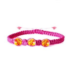 Pulsera bebé/dentición ámbar báltico SANACIÓN EMOCIONAL ROSA