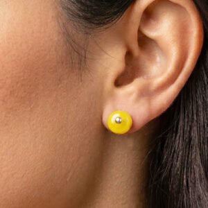 Aretes Broqueles de Ámbar Báltico Marmoleado con plata Esterlina Ley .925