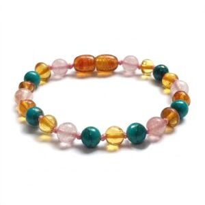Pulsera bebé/dentición ámbar báltico LATIDOS DE CALMA